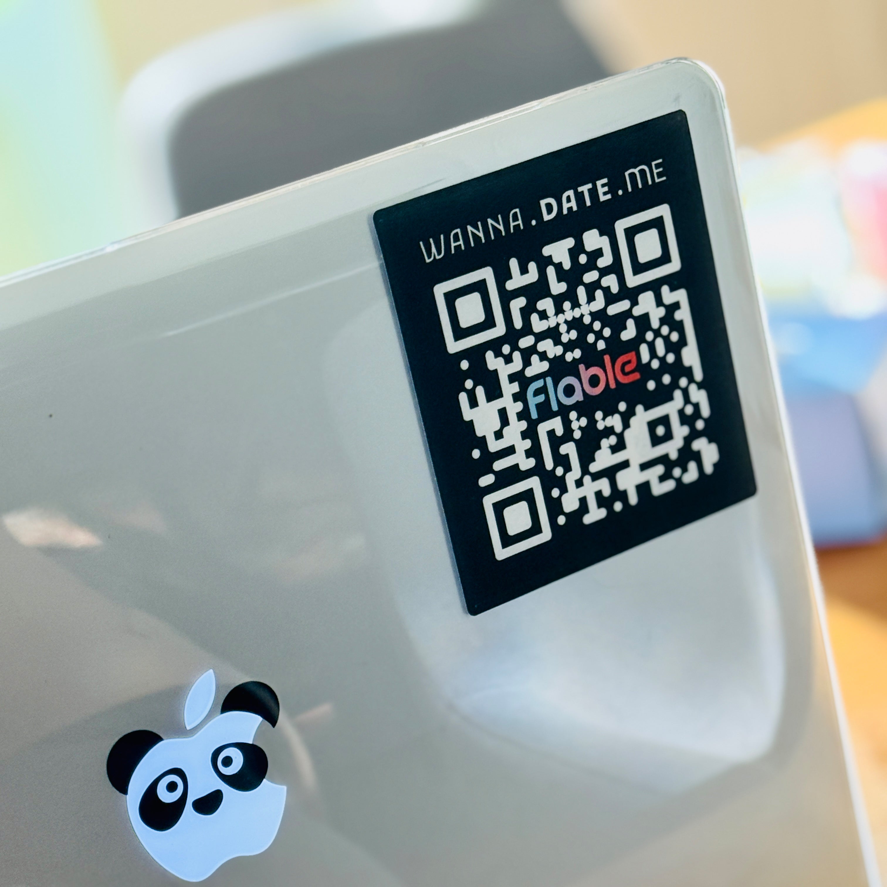 Flable QR Flirt-Sticker