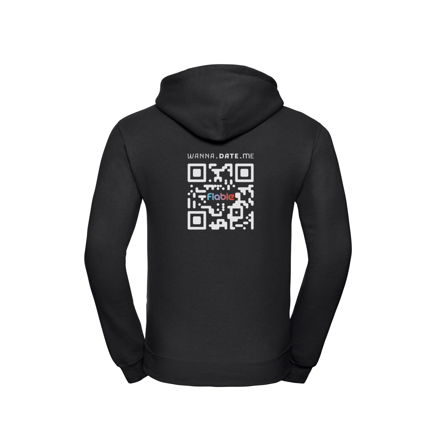 Flable QR Flirt-Hoodie Männer Black