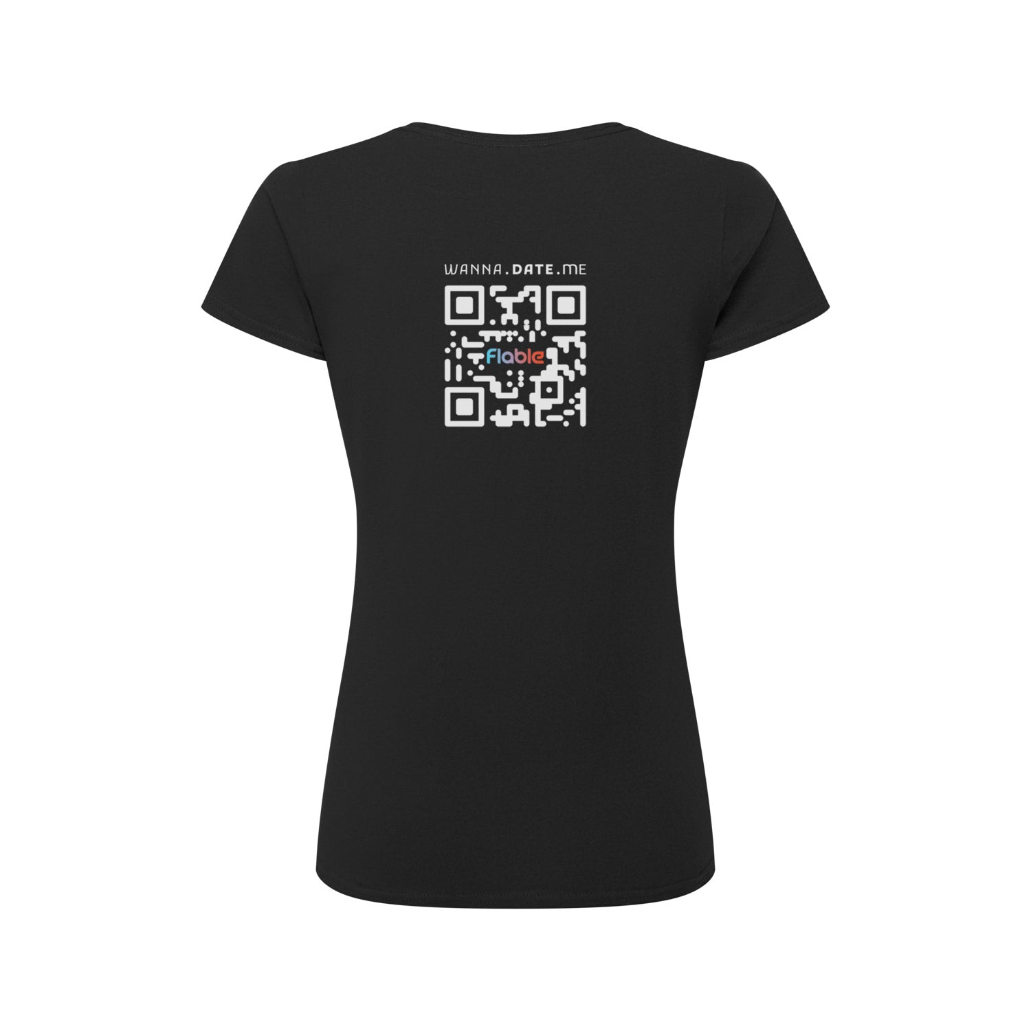 Flable QR Flirt-Shirt Frauen Black