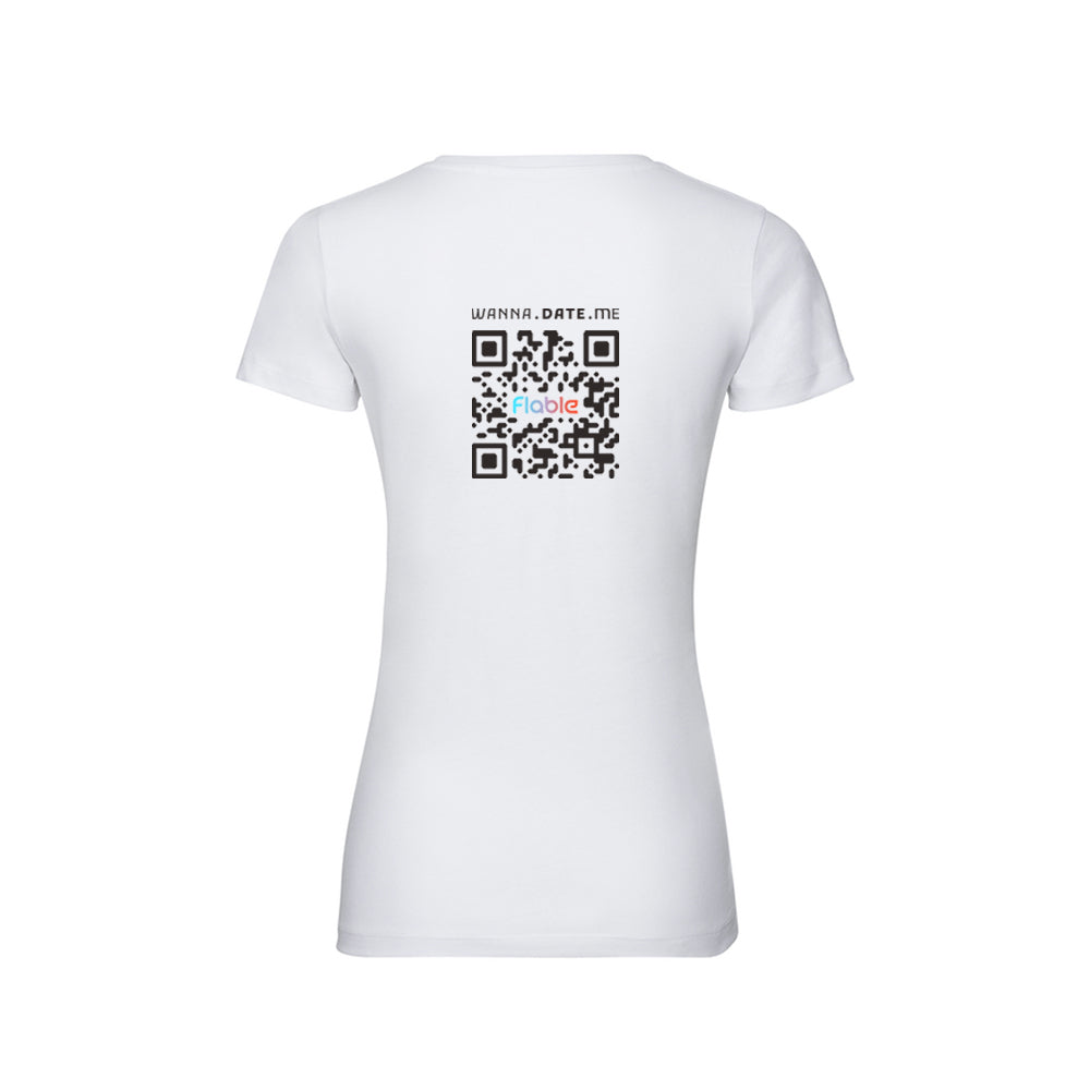 Flable QR Flirt-Shirt Frauen White