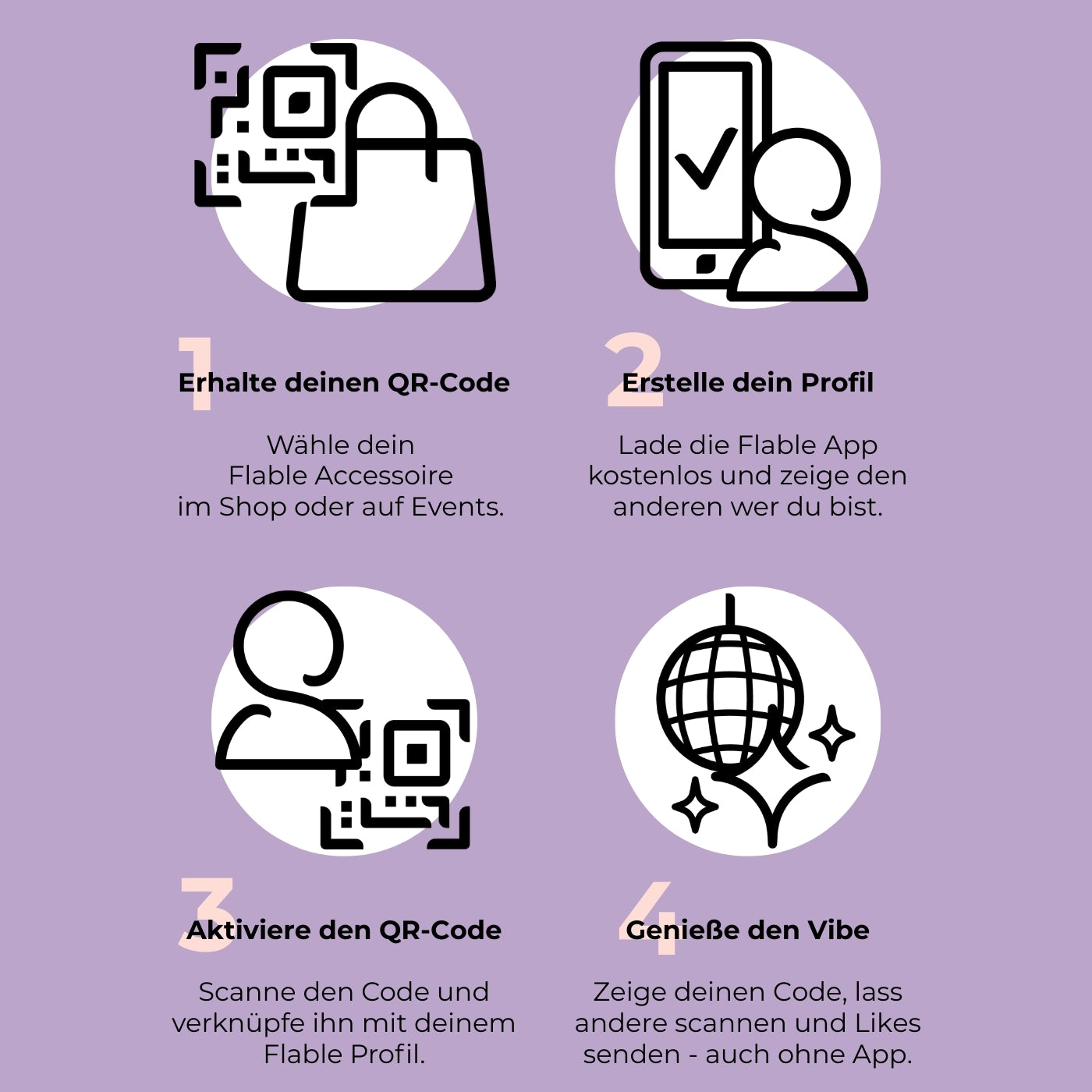 Flable QR Flirt-Sticker