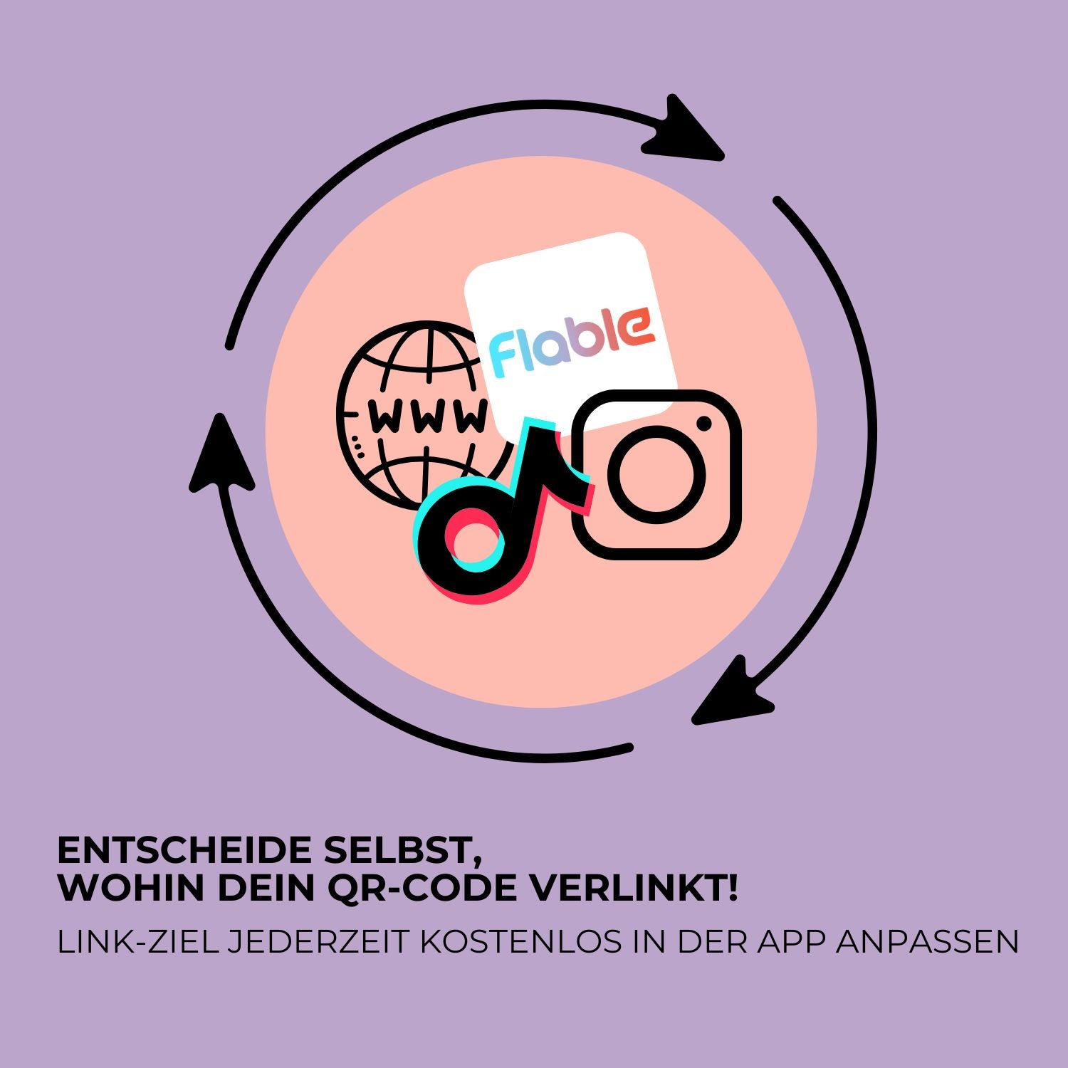 Flable QR Flirt-Sticker